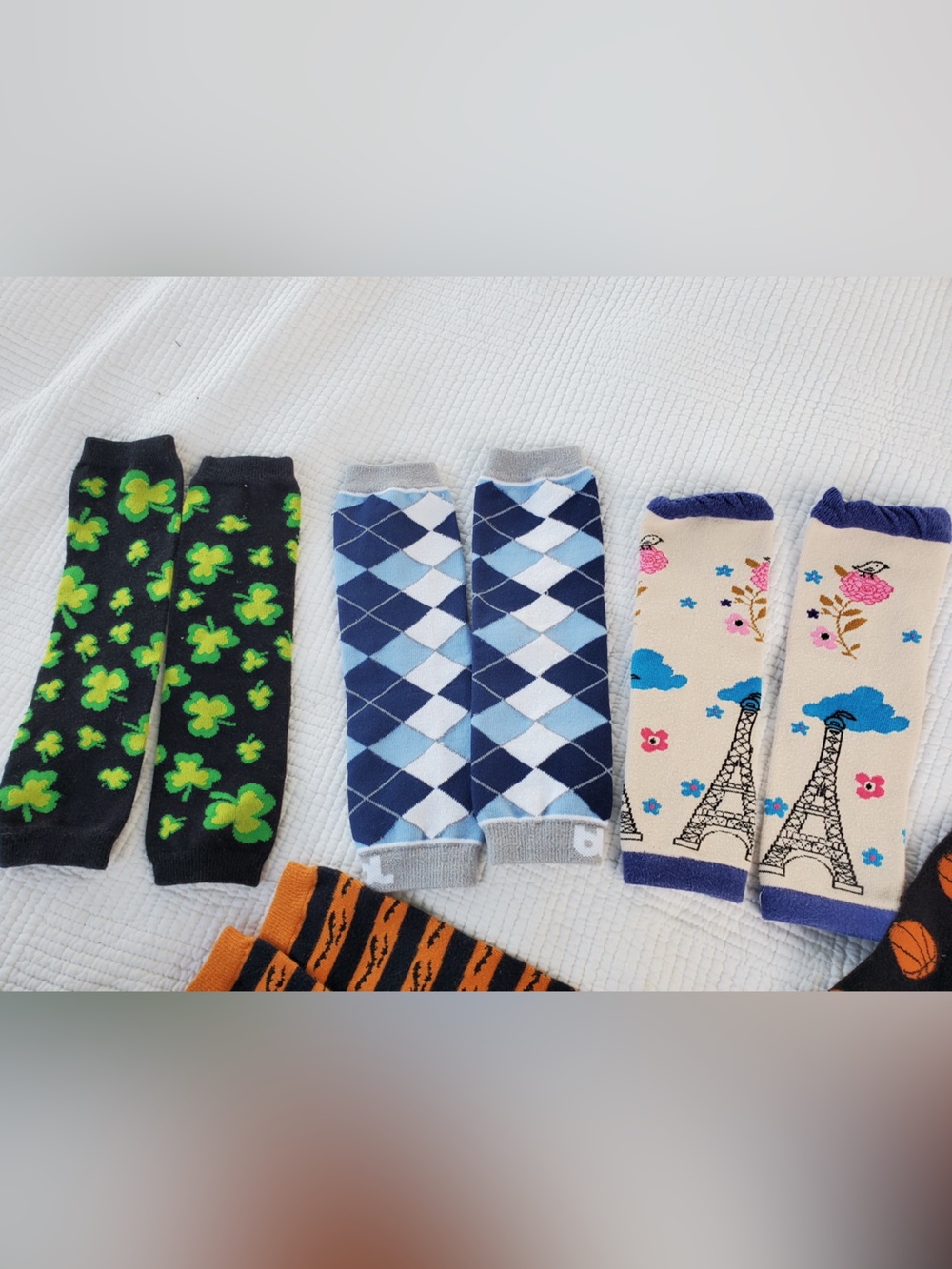 Fun Toddler Leg Warmer Bundle - Multi Color Patterns - Picture 2 of 6